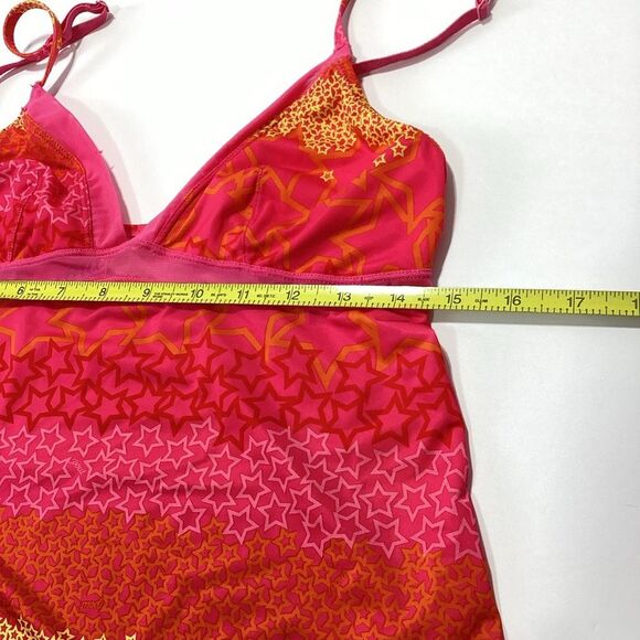 Victoria’s Secret Pout Lingerie Nightie Slip Babydoll Sleepwear Pink Stars L - Picture 6 of 8